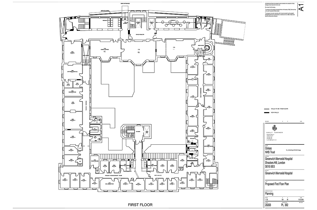 Greenwich Memorial Hospital, Greenwich, London - Planning