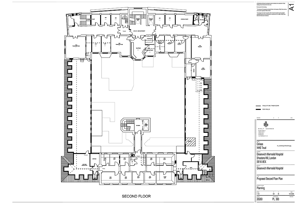 Greenwich Memorial Hospital, Greenwich, London - Planning