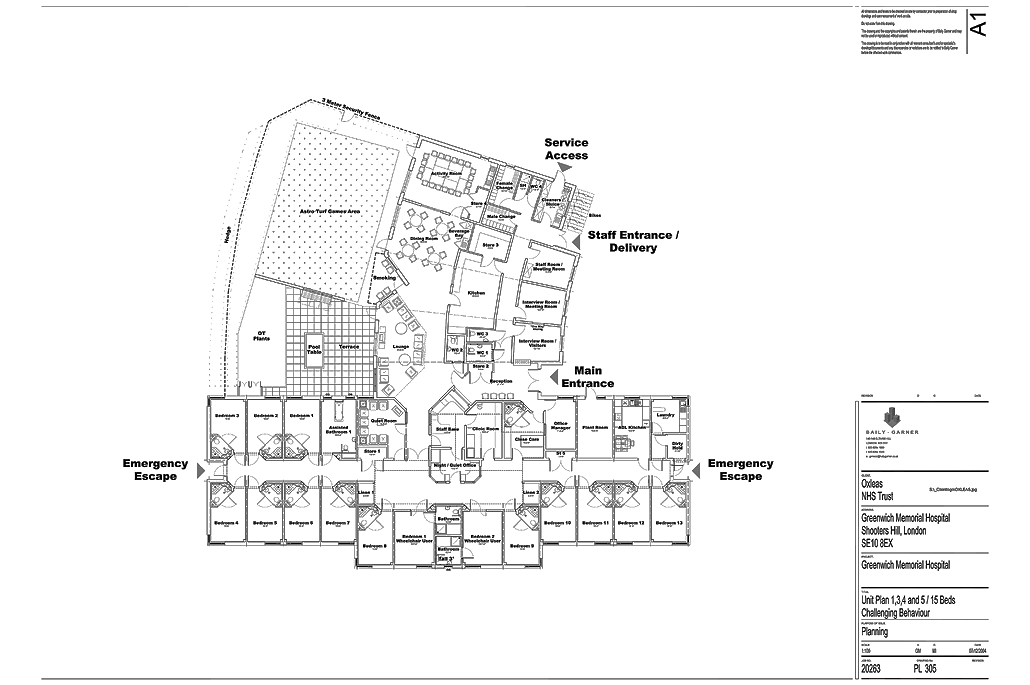 Greenwich Memorial Hospital, Greenwich, London - Planning