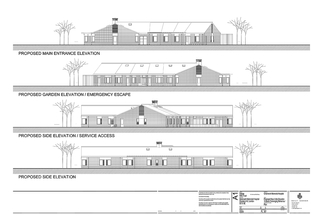 Greenwich Memorial Hospital, Greenwich, London - Planning