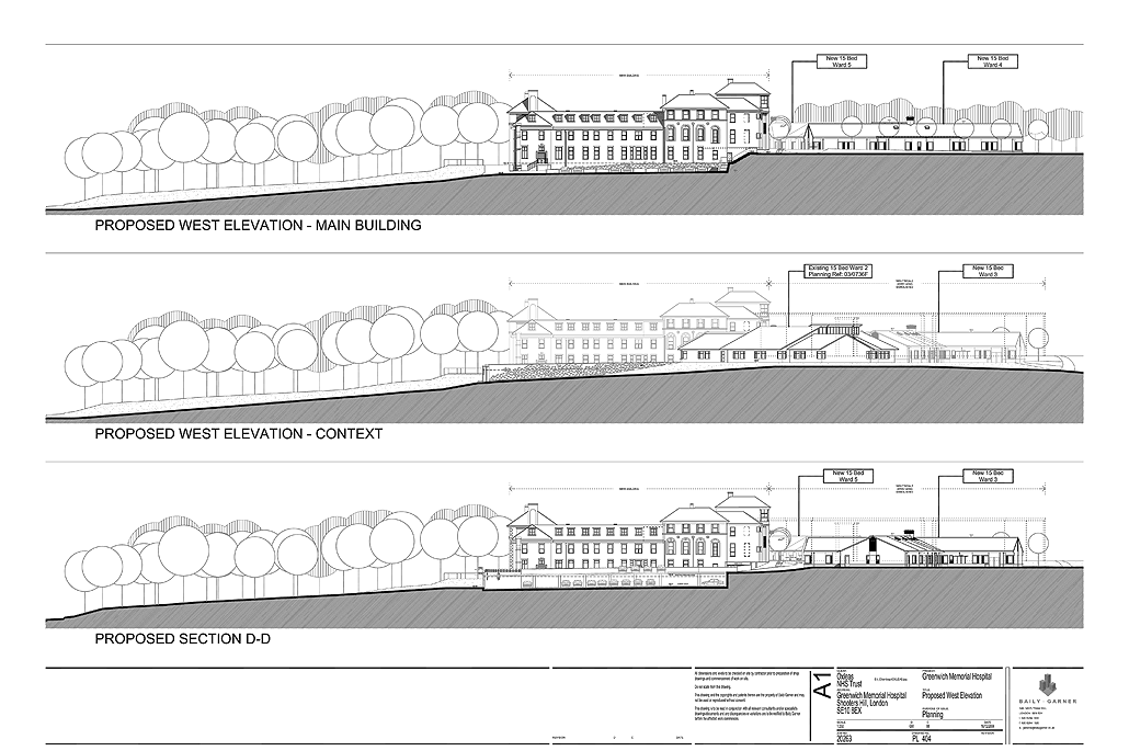 Greenwich Memorial Hospital, Greenwich, London - Planning