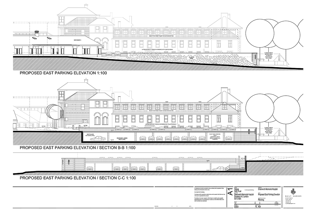 Greenwich Memorial Hospital, Greenwich, London - Planning