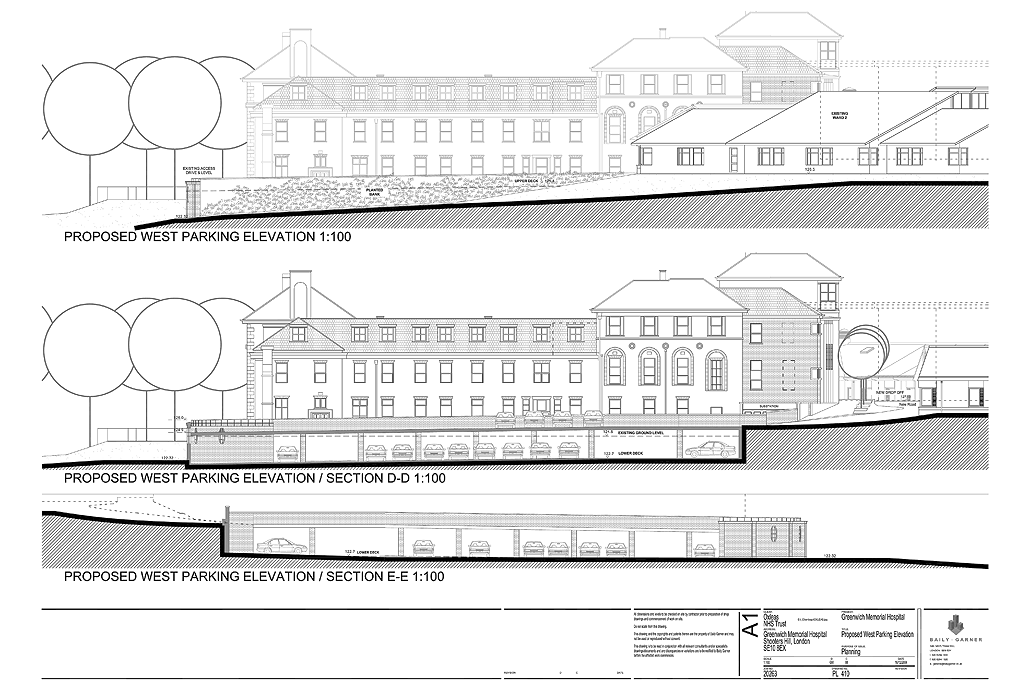 Greenwich Memorial Hospital, Greenwich, London - Planning