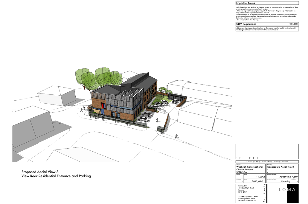 Woolwich Congregational Church, Woolwich, London – Planning