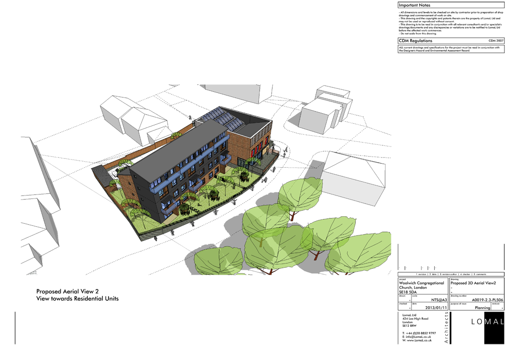 Woolwich Congregational Church, Woolwich, London – Planning