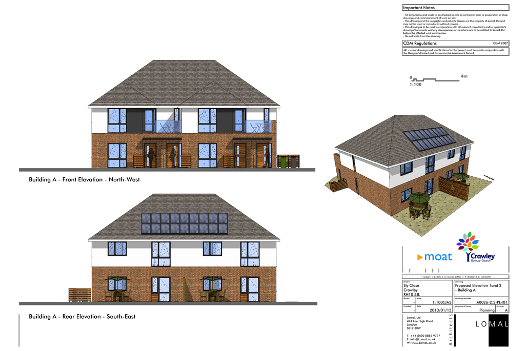 Ely Close, Crawley - Planning