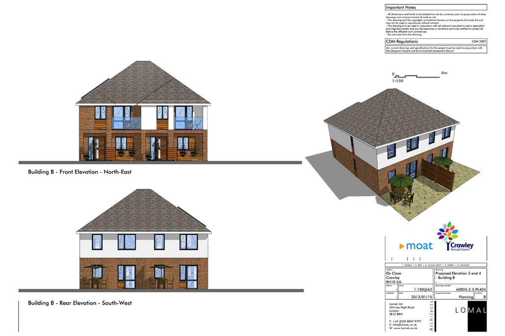 Ely Close, Crawley - Planning