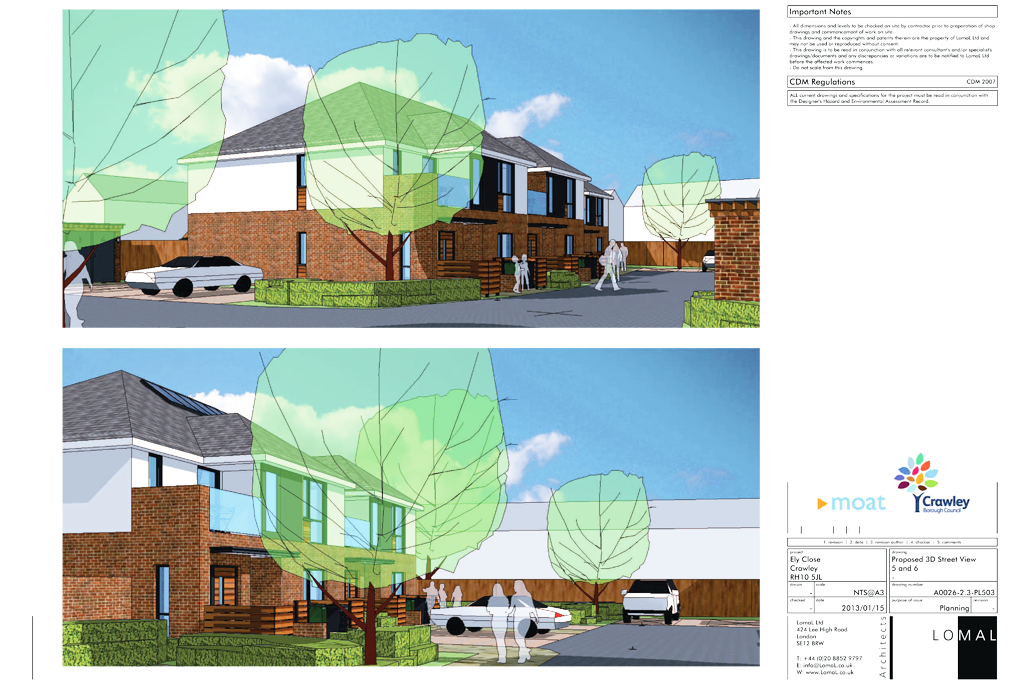 Ely Close, Crawley - Planning