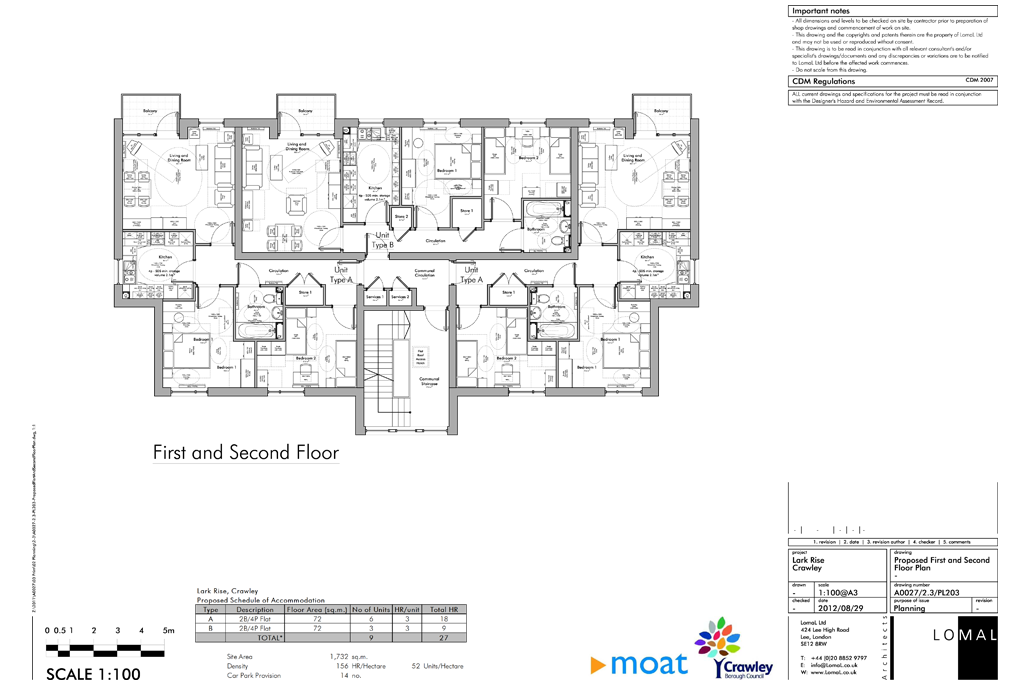 Lark Rise Phase 1, Crawley - Planning
