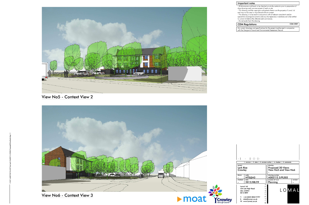 Lark Rise Phase 1, Crawley - Planning