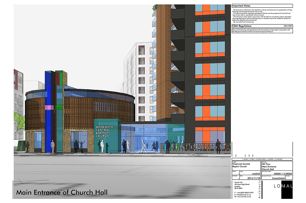 Woolwich Central Baptist Church, Woolwich, London - Feasibility Study