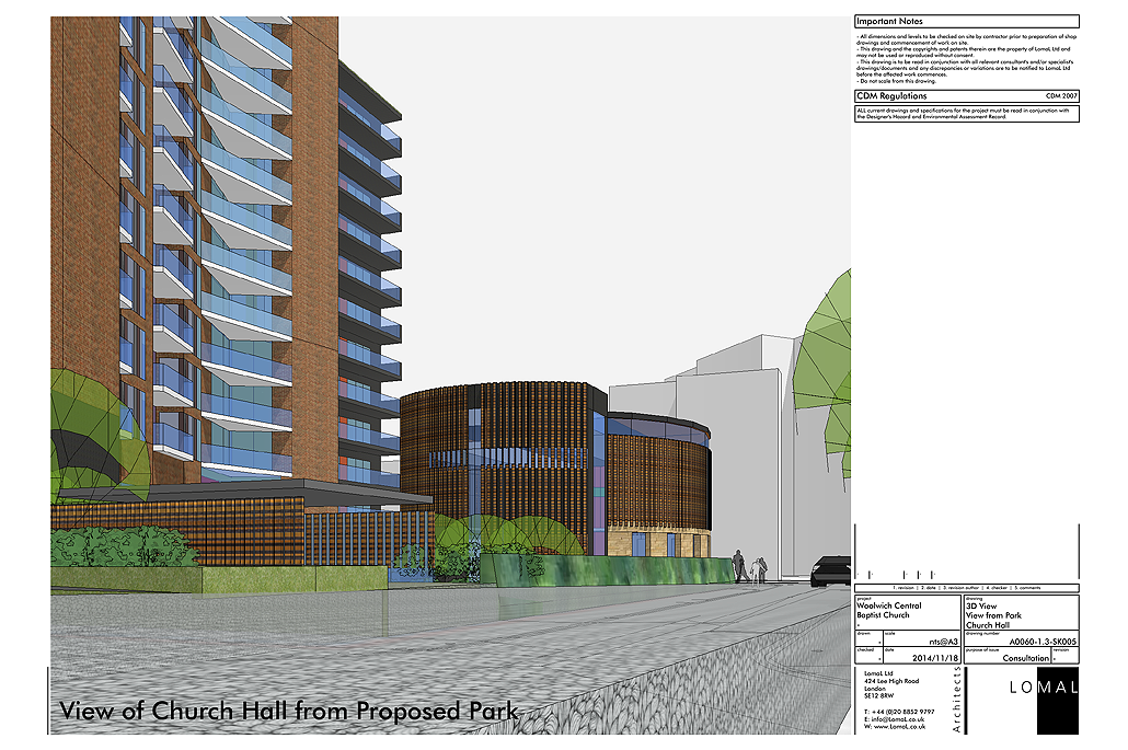 Woolwich Central Baptist Church, Woolwich, London - Feasibility Study