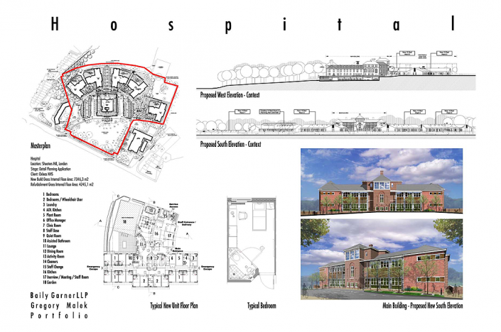 Greenwich Memorial Hospital, Greenwich, London - Planning