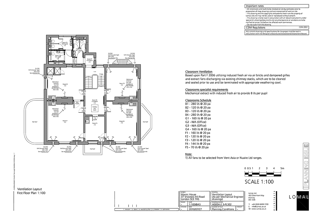 The Pointer School, Blackheath, London - Planning