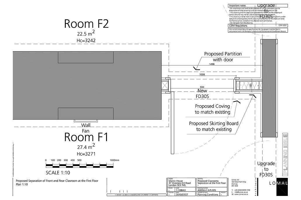 The Pointer School, Blackheath, London - Planning