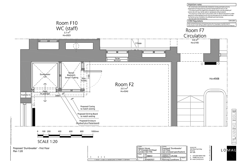 The Pointer School, Blackheath, London - Planning