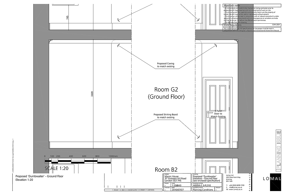 The Pointer School, Blackheath, London - Planning