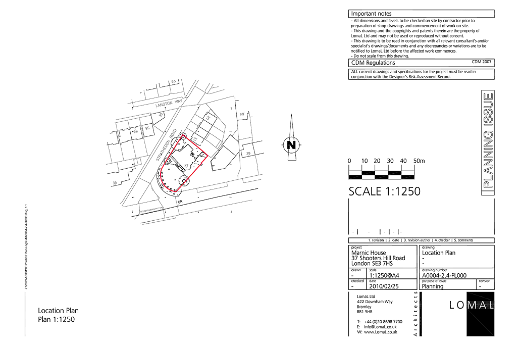 The Pointer School, Blackheath, London - Planning