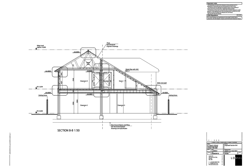 St Olave’s Prep School, London - First Floor Extension - Construction