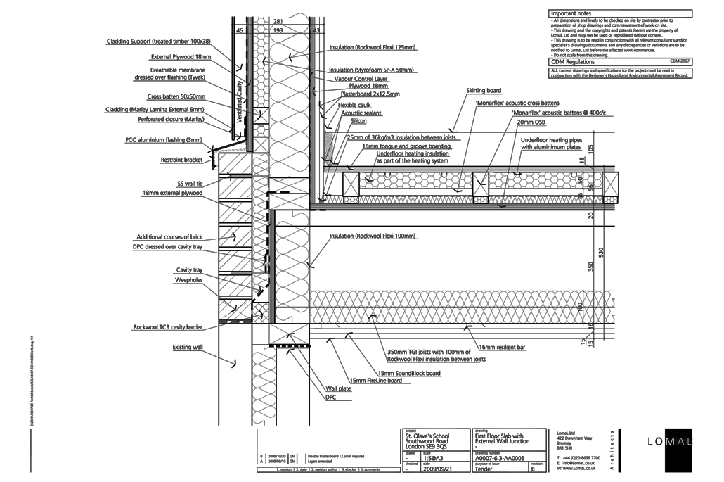 St Olave’s Prep School, London - First Floor Extension - Construction