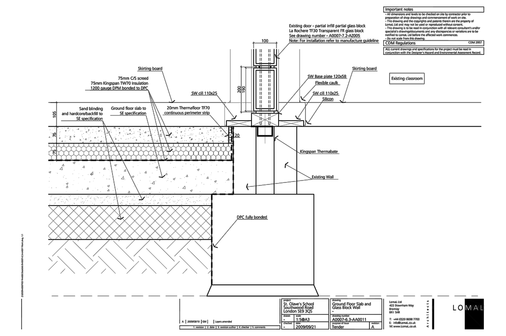 St Olave’s Prep School, London - First Floor Extension - Construction