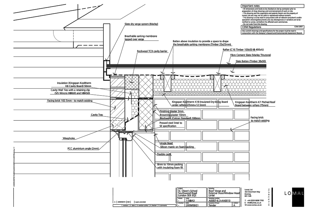 St Olave’s Prep School, London - First Floor Extension - Construction