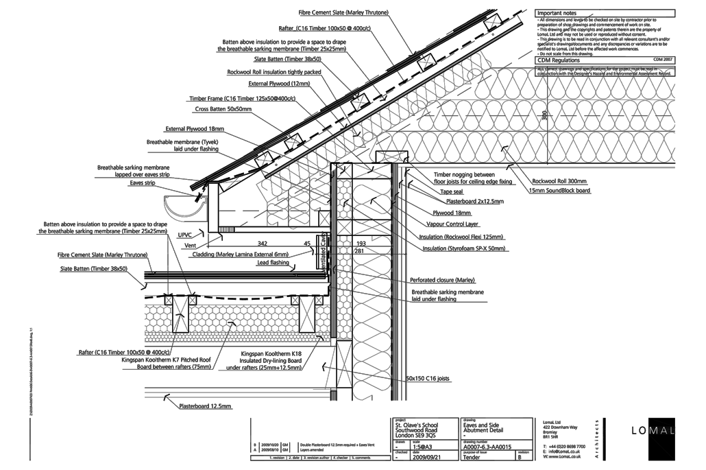 St Olave’s Prep School, London - First Floor Extension - Construction