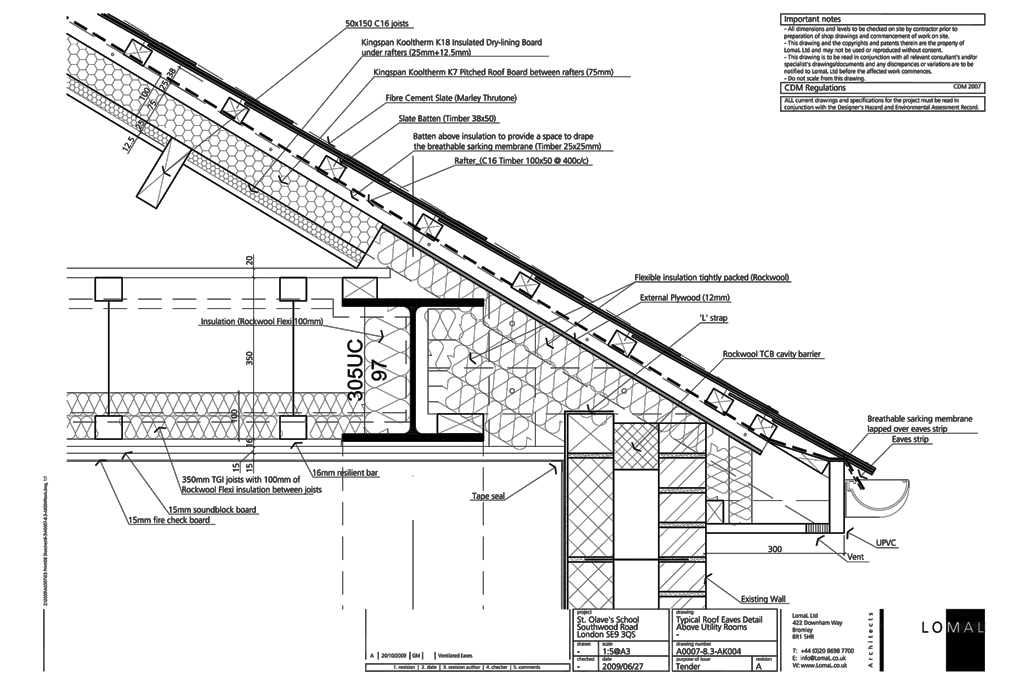 St Olave’s Prep School, London - First Floor Extension - Construction