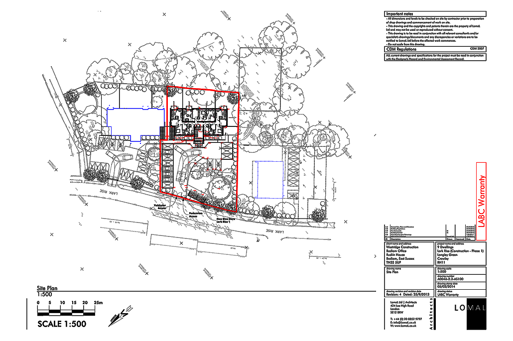 Lark Rise Phase 1, Crawley - Construction