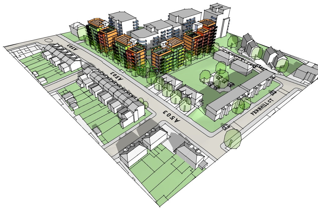 Hylands Road, London, Feasibility - Option 7 - View 2